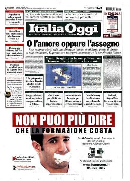 Italia oggi : quotidiano di economia finanza e politica